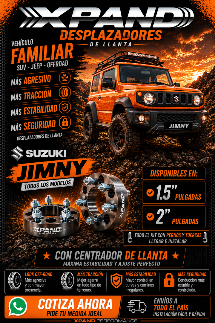 DESPLAZADOR DE LLANTA PARA SUZUKI JIMNY