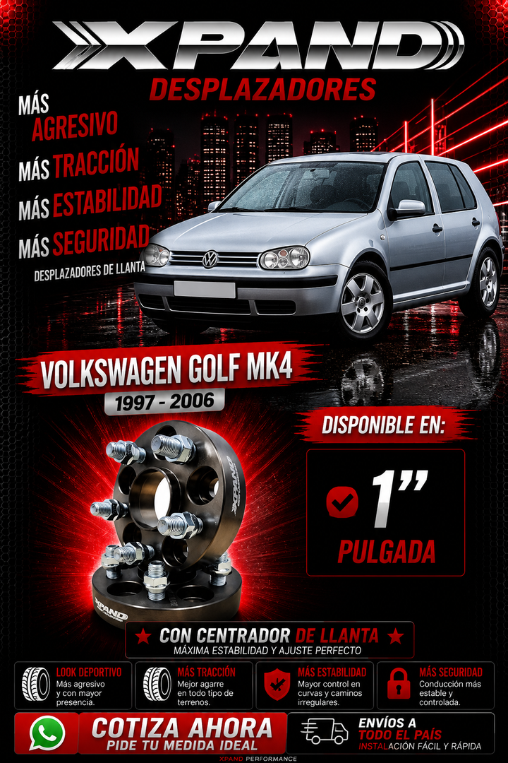 DESPLAZADORES DE LLANTAS | VOKLSWAGEN GOLF MK4
