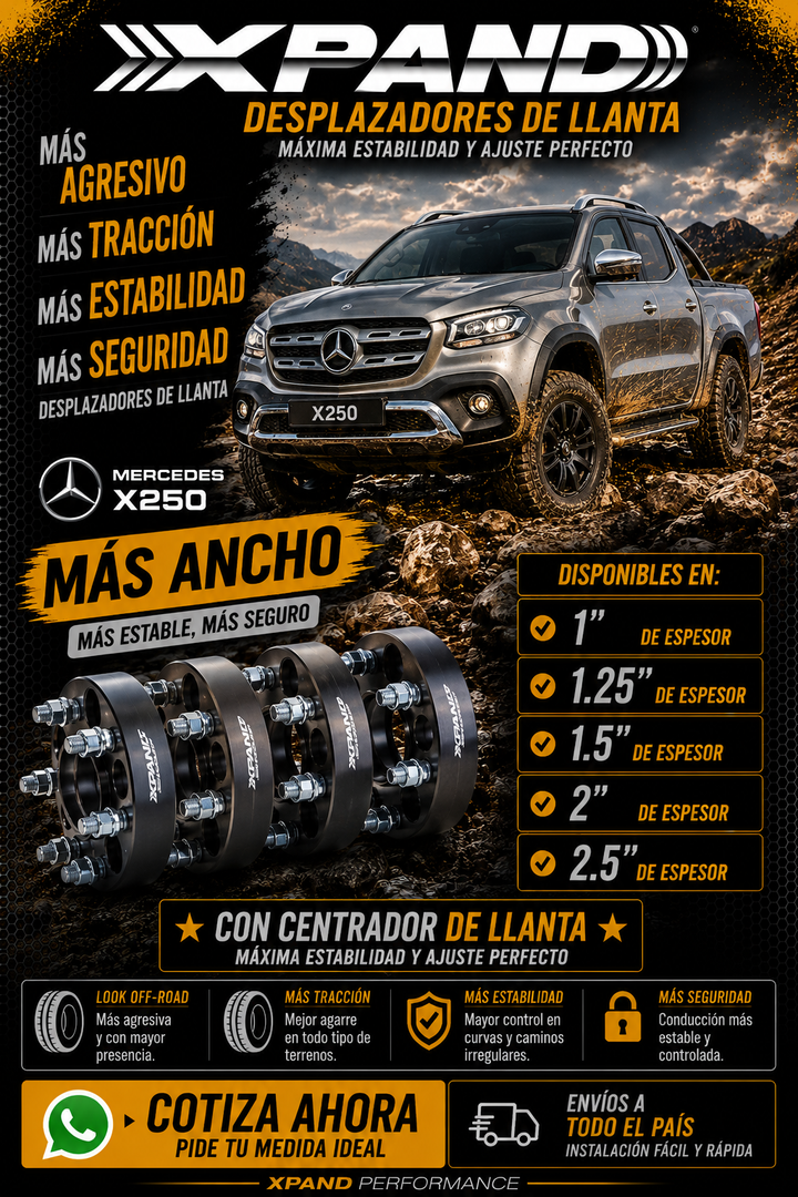 DESPLAZADOR DE LLANTAS | MERCEDES BENZ X250