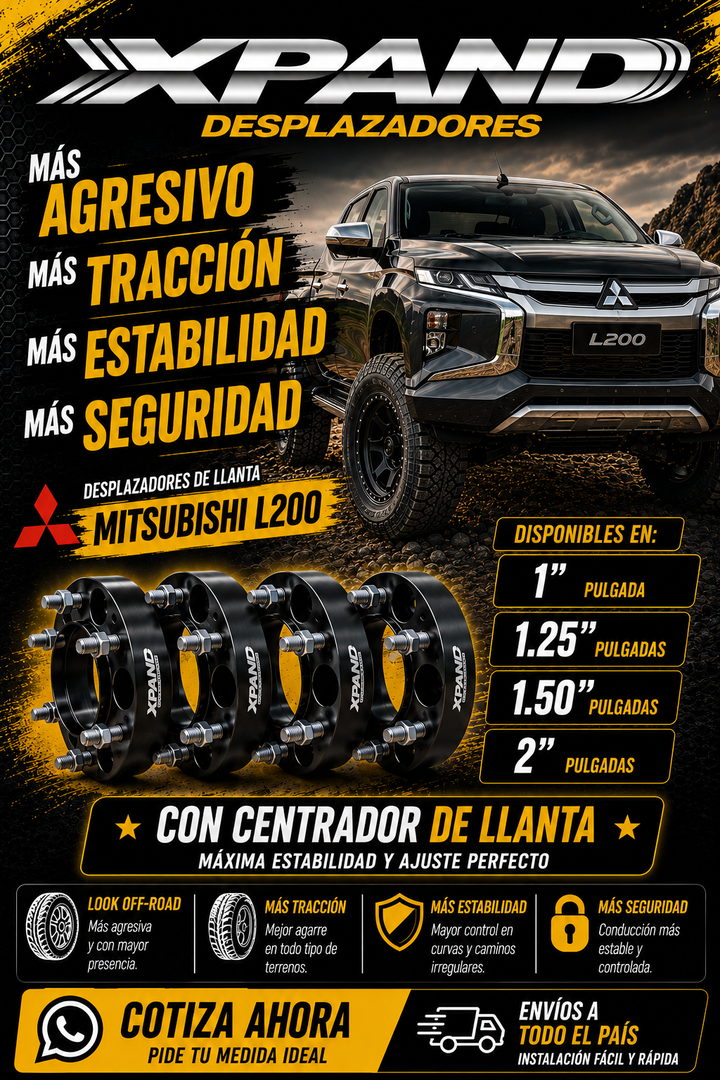 DESPLAZADOR DE LLANTAS | MITSUBISHI L200