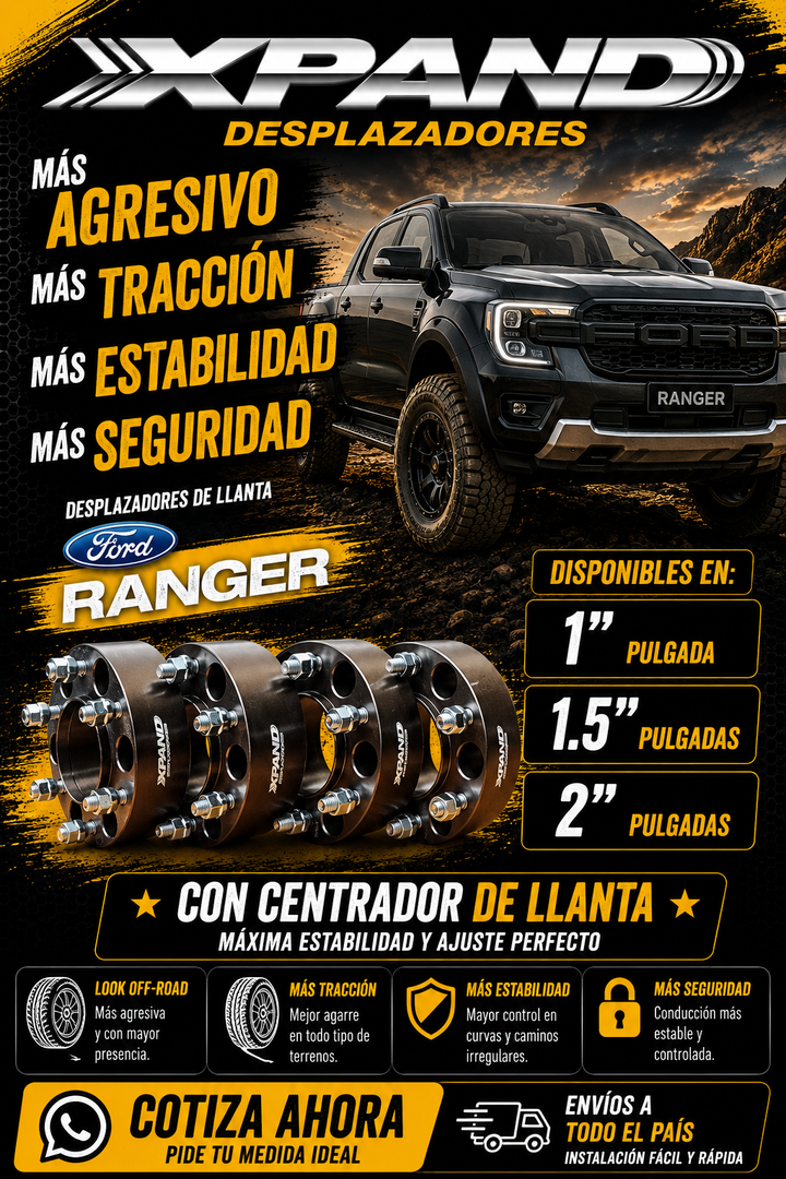DESPLAZADoR DE LLANTAS | FORD RANGER