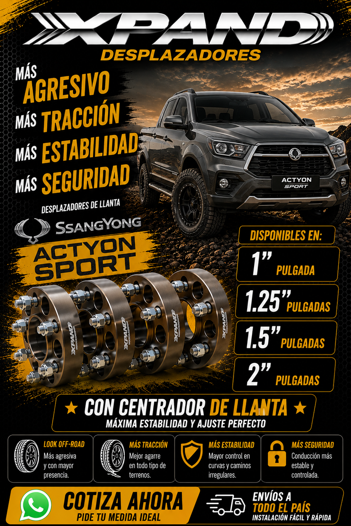 DESPLAZADOR DE LLANTAS | SSANYONG ACTYON
