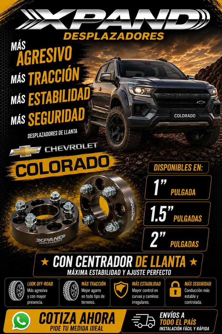 DESPLAZADOR DE LLANTAS | CHEVROLET COLORADO