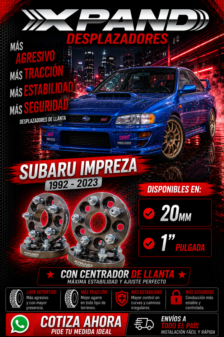 DESPLAZADOR DE LLANTA PARA SUBARU IMPREZA