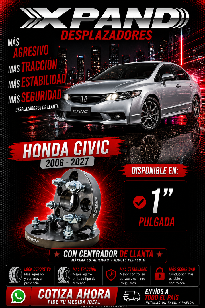 DESDPLAZADOR DE LLANTAS | HONDA CIVIC